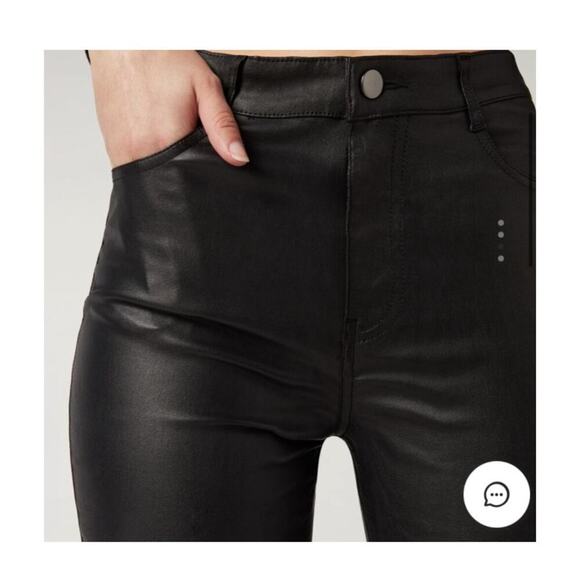 Calzedonia Faux Leather Black Pants Size Small - Picture 6 of 6